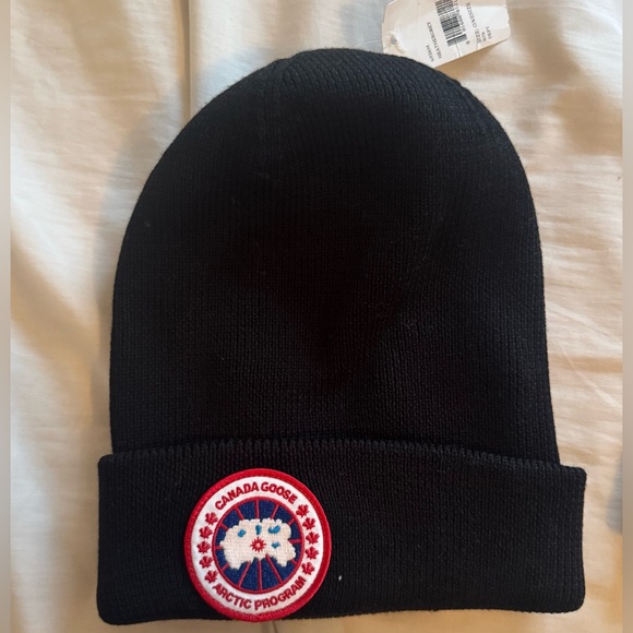Canada Goose 100% Genuine BLACK Knit Heather w/Artic Logo,UNISEX-One Size,NWT - Picture 2 of 8